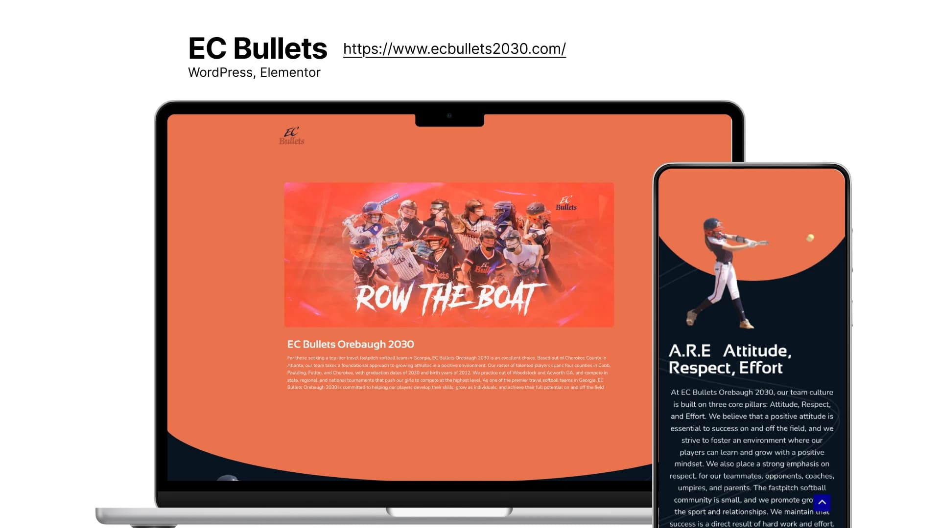 EC Bullets Sports team Website
