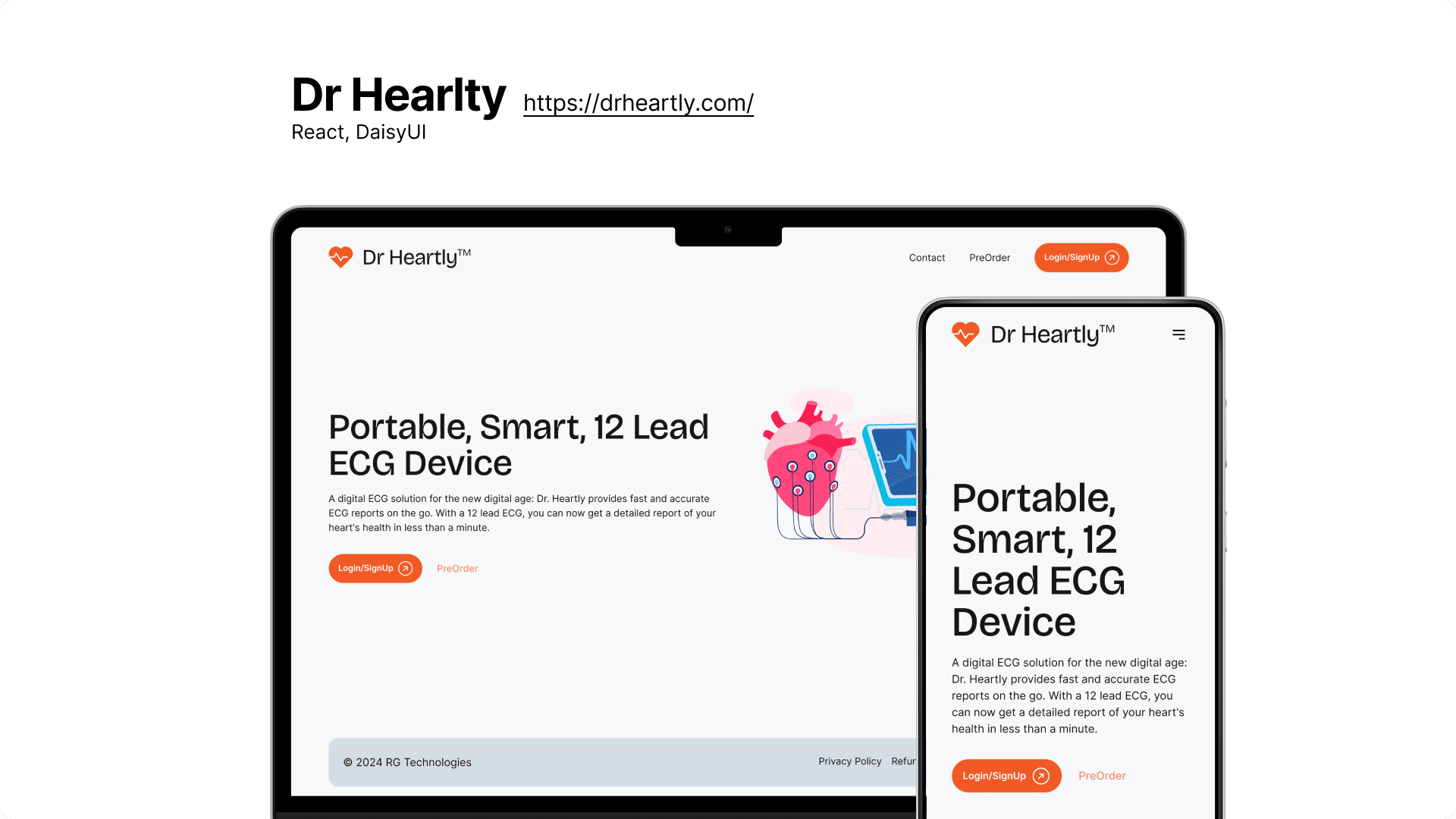Dr Heartly Medical Subscription Service Website