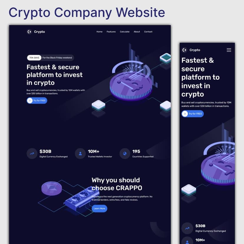 Crypto Landing Page